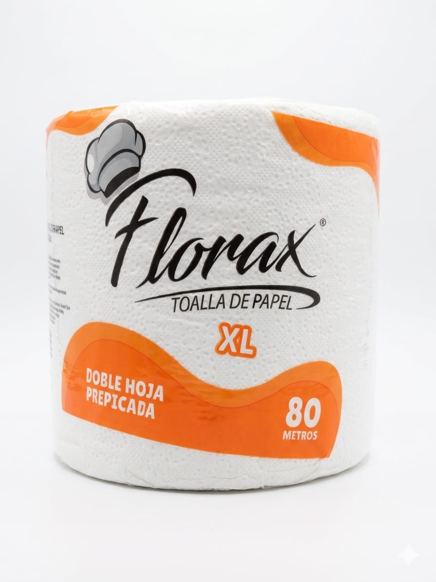 TOALLA PAPEL FLORAX XL 80M